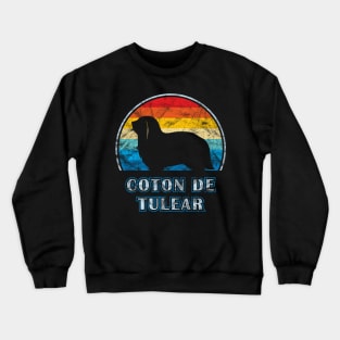 Coton de Tulear Vintage Design Dog Crewneck Sweatshirt